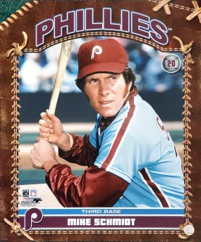 Mike Schmidt "Classic Profile" (c.1974) Philadelphia Phillies Premium Poster Print - Photofile Inc.