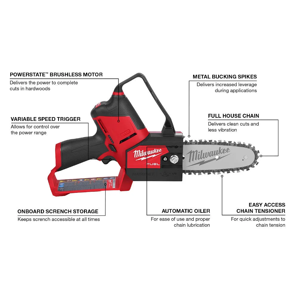 Milwaukee 2527-21 M12 FUEL™ HATCHET™ 6" Pruning Saw Kit