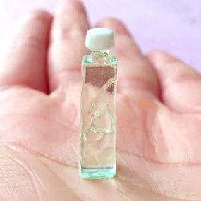 Miniature Clear Square Bottle | 1:12 Scale Dollhouse Supplies | Doll House Decoration (7mm x 26mm)