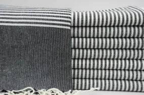 MONTE CARLO BLACK TURKISH TOWEL