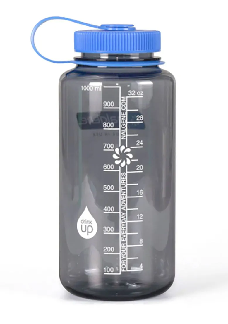 Multiple Designs - Nalgene Grey Wide Mouth Water Bottle.