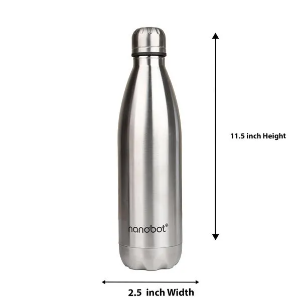 Nanobot Vaccum Flask  - Kryo - 750 Ml |  Water Bottle/ Vacuum Flask/ Vacuum Flask for Hot Water