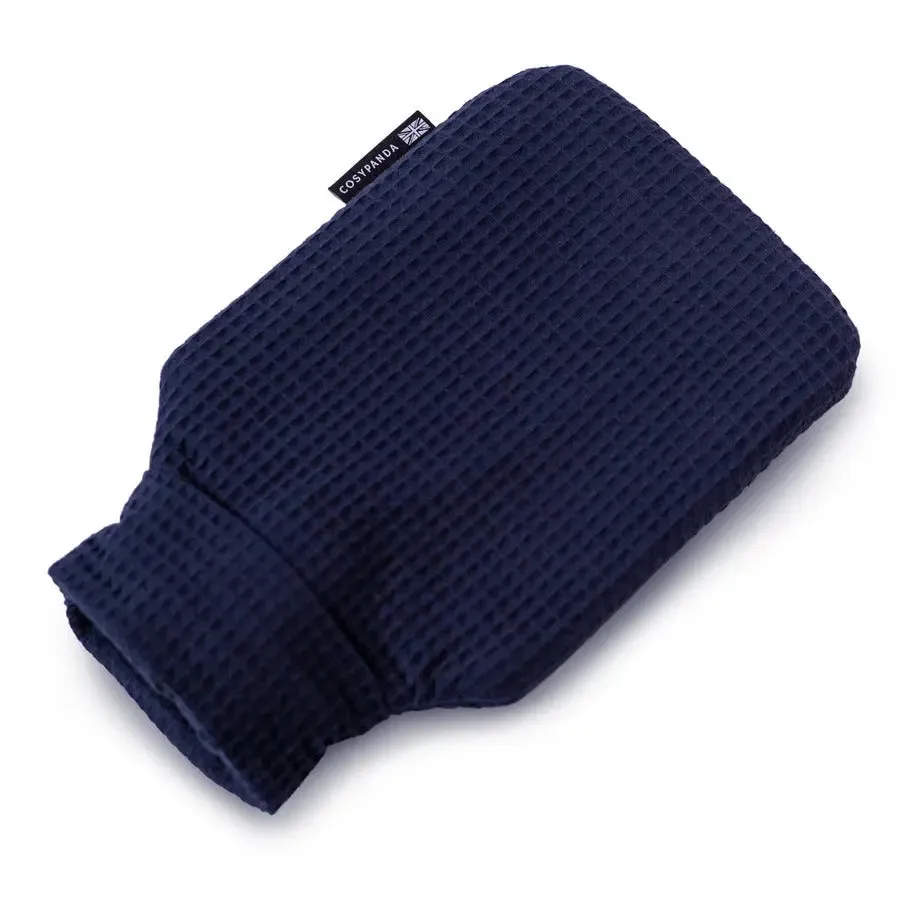 Navy Blue Luxurious 2 Litre Waffle Hot Water Bottle