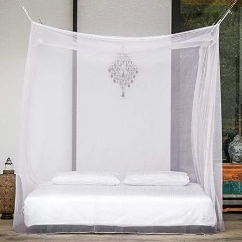 NETFLY® Affordable Mosquito NET || Perfect for Single Bed || || White || NETFLY ECONOMICAL Range (4X6.5)