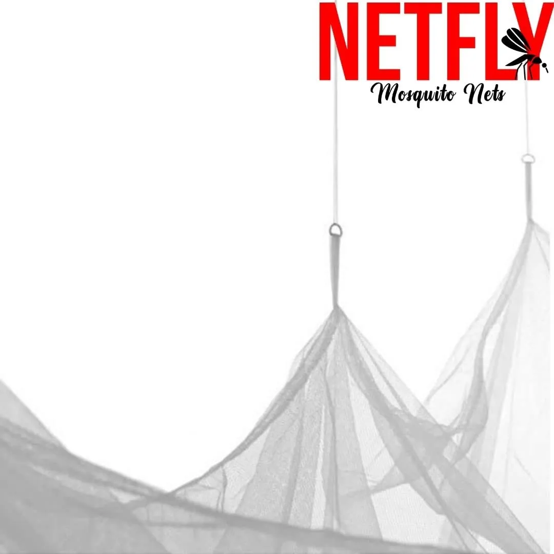 NETFLY® Affordable Mosquito NET || Perfect for Single Bed || || White || NETFLY ECONOMICAL Range (4X6.5)