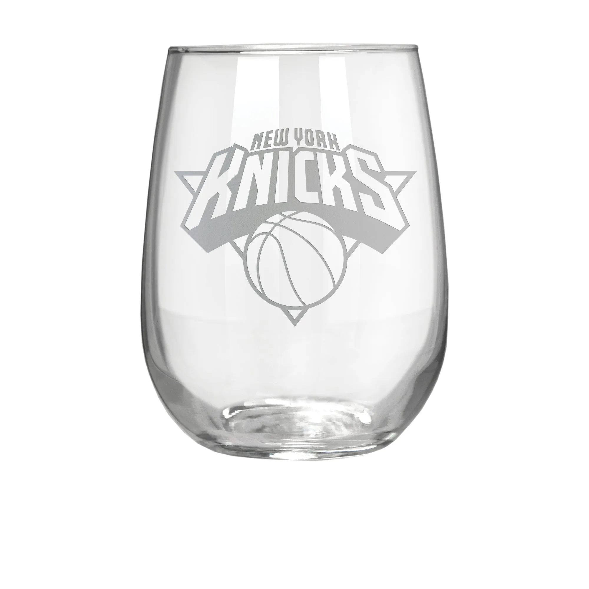 New York Knicks 17 oz. Stemless Wine Glass