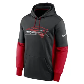 Nike Men's NFL New England Patriots Therma Color Block Hoodie