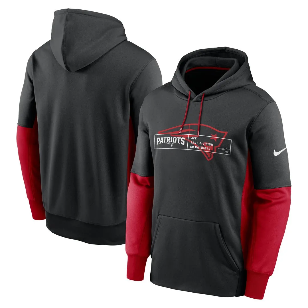 Nike Men's NFL New England Patriots Therma Color Block Hoodie