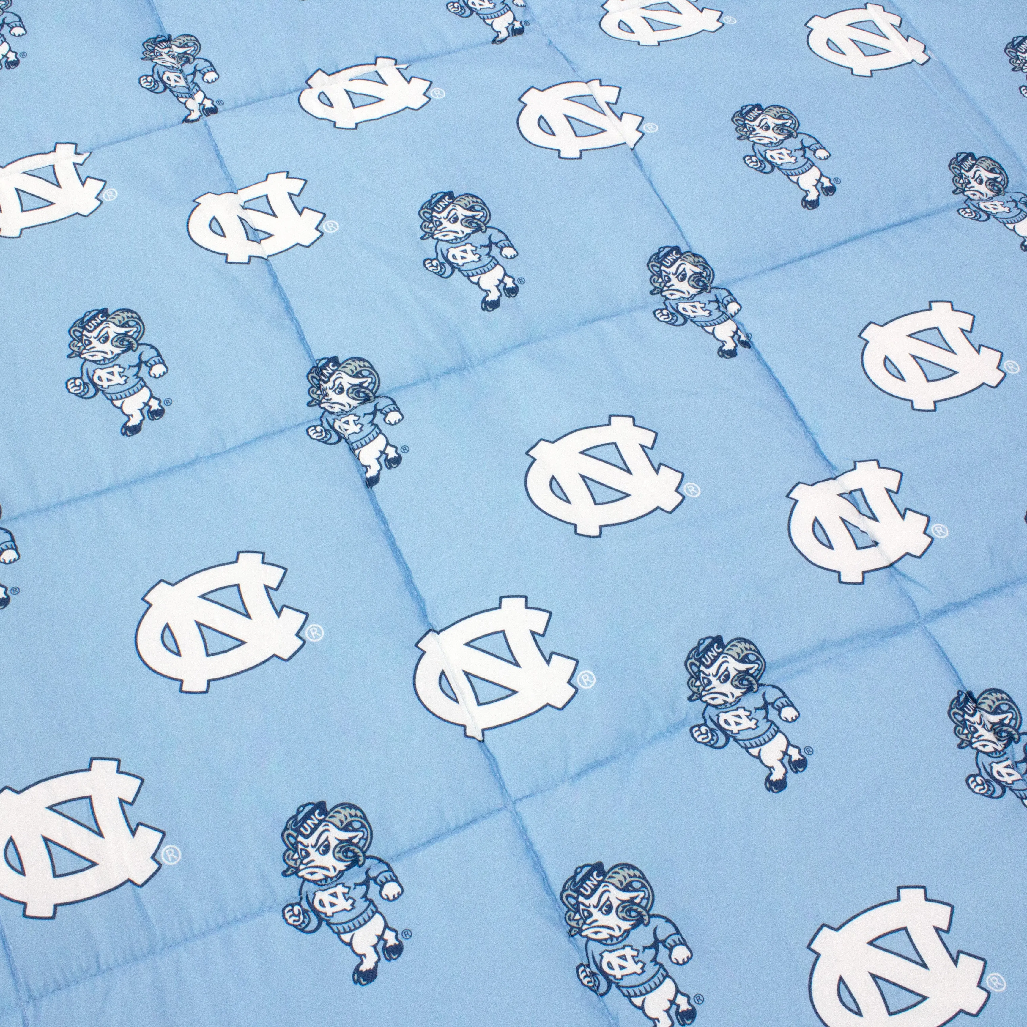 North Carolina Tar Heels Reversible Big Logo Soft and Colorful Comforter