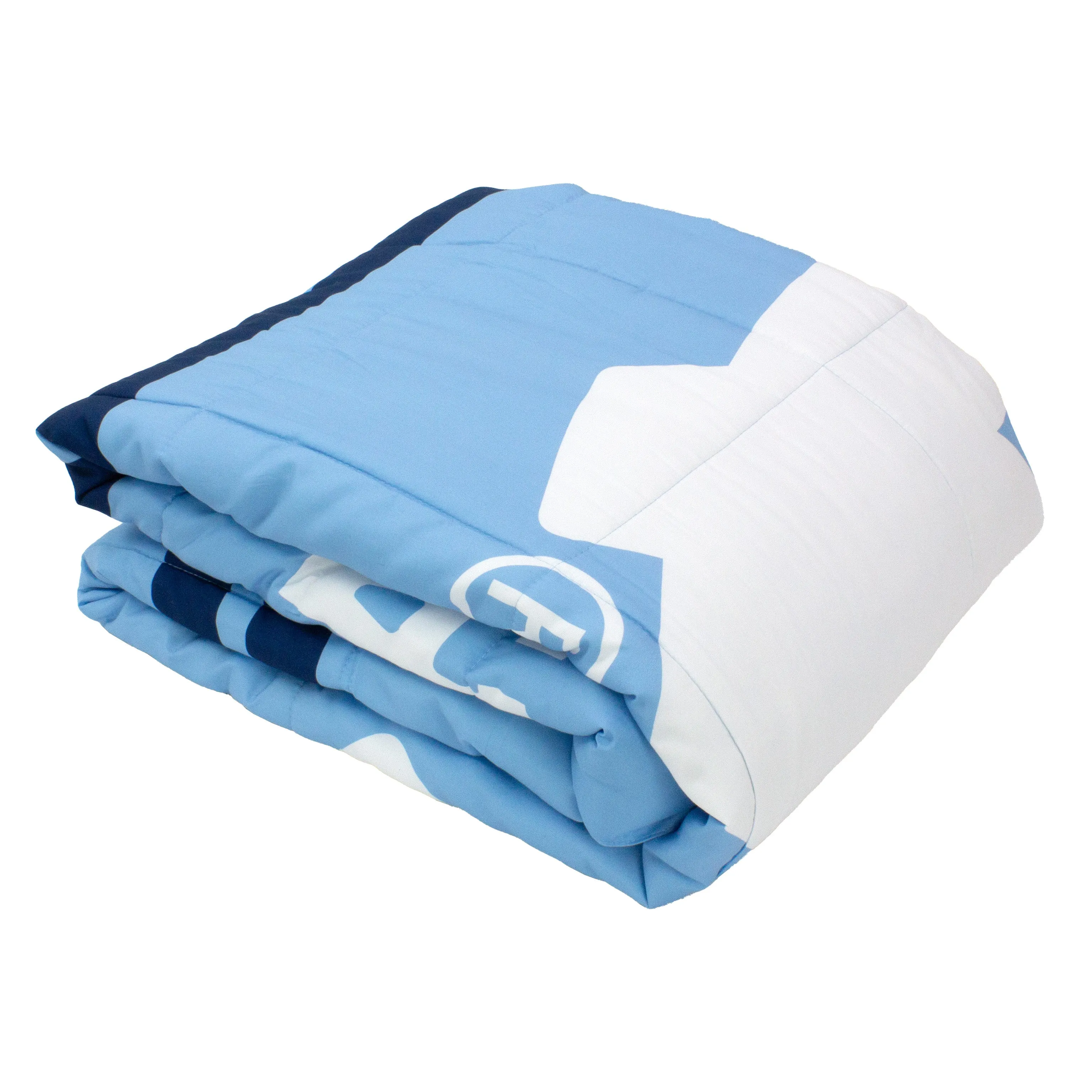 North Carolina Tar Heels Reversible Big Logo Soft and Colorful Comforter