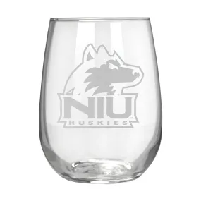 Northern Illinois Huskies 17 oz. Stemless Wine Glass