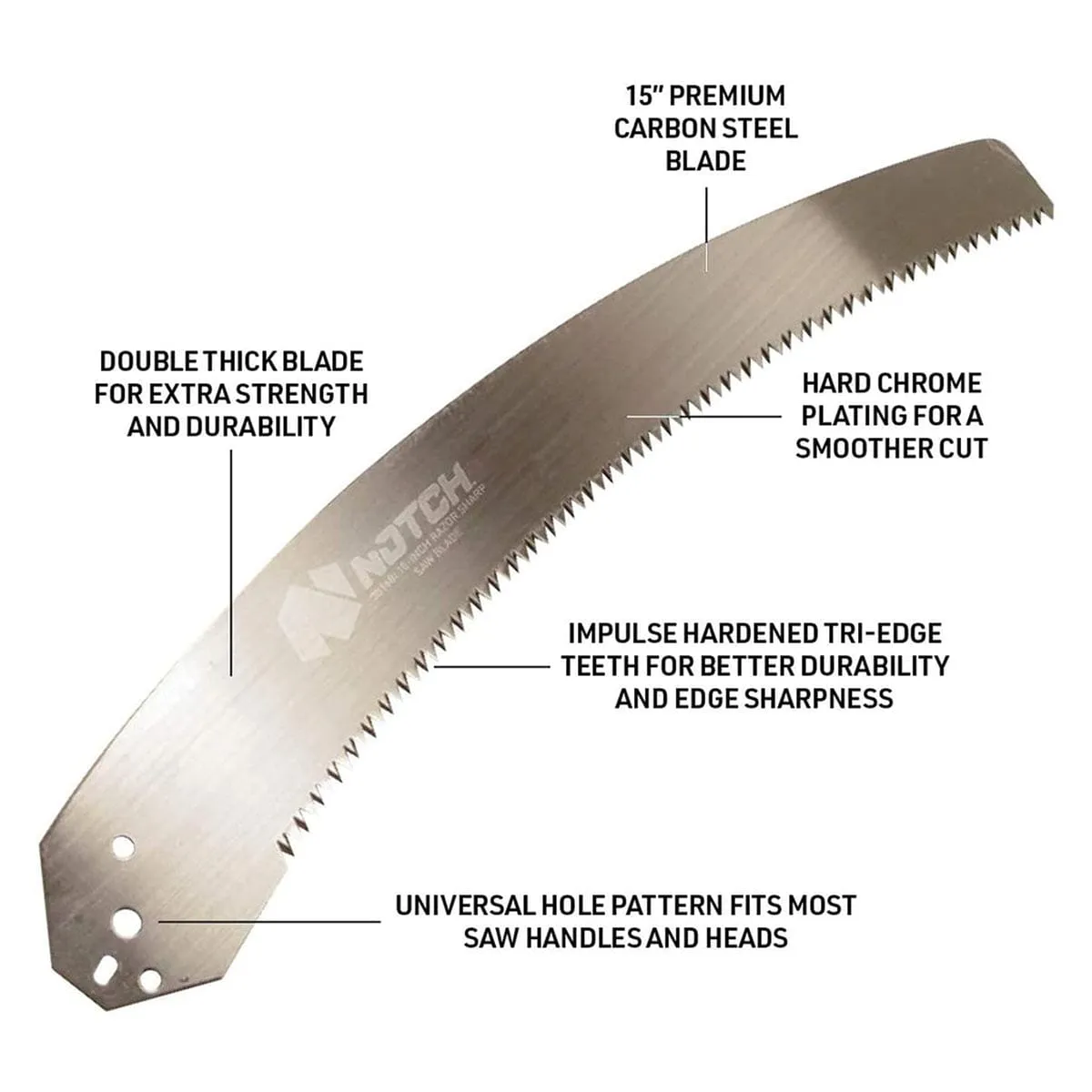 Notch 18’ Pole Saw Set with 15” Blade