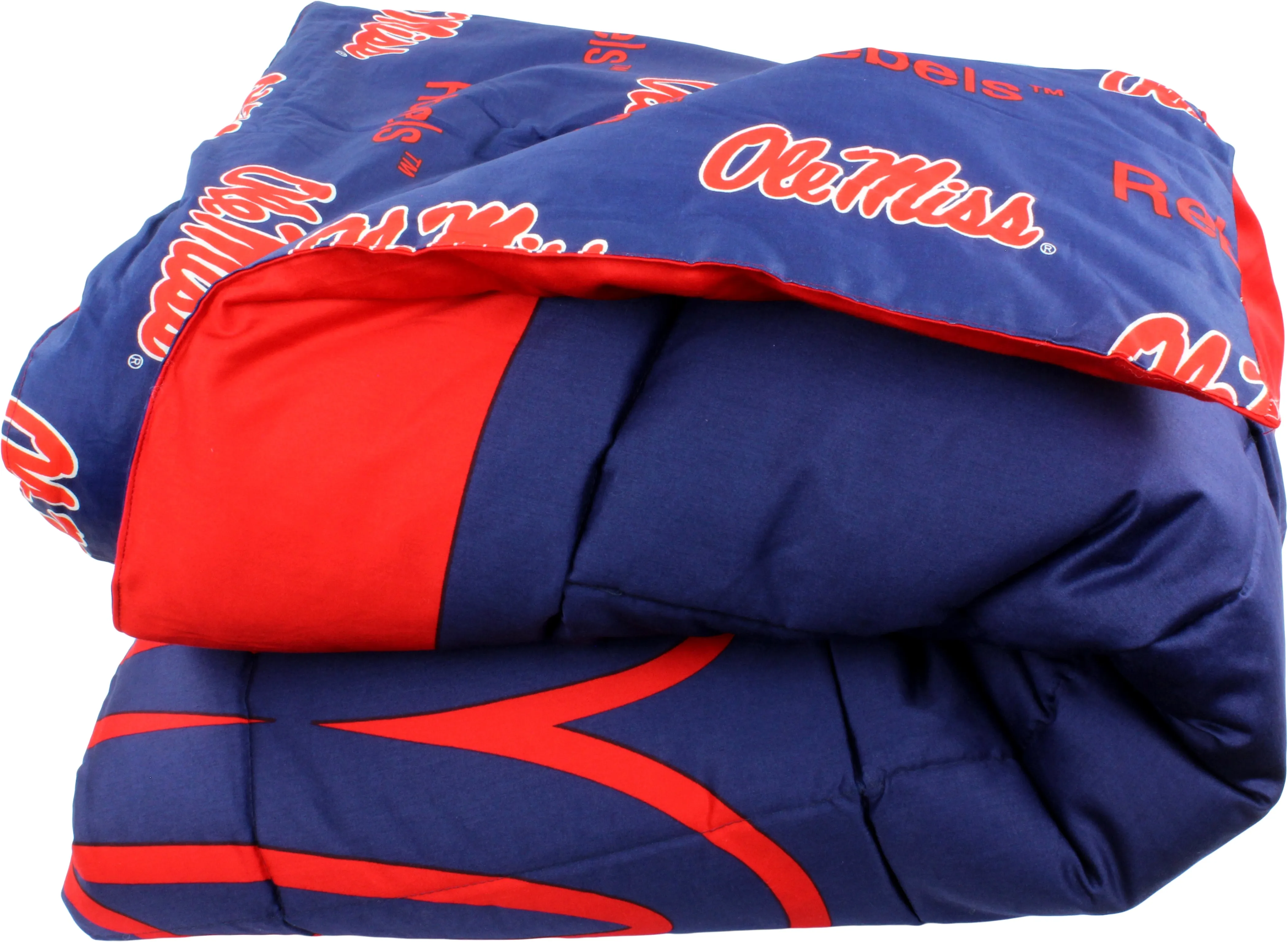 Ole Miss Rebels Reversible Cotton Comforter Set