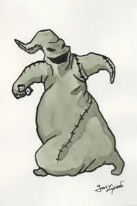 Oogie Boogie Ink Drawing