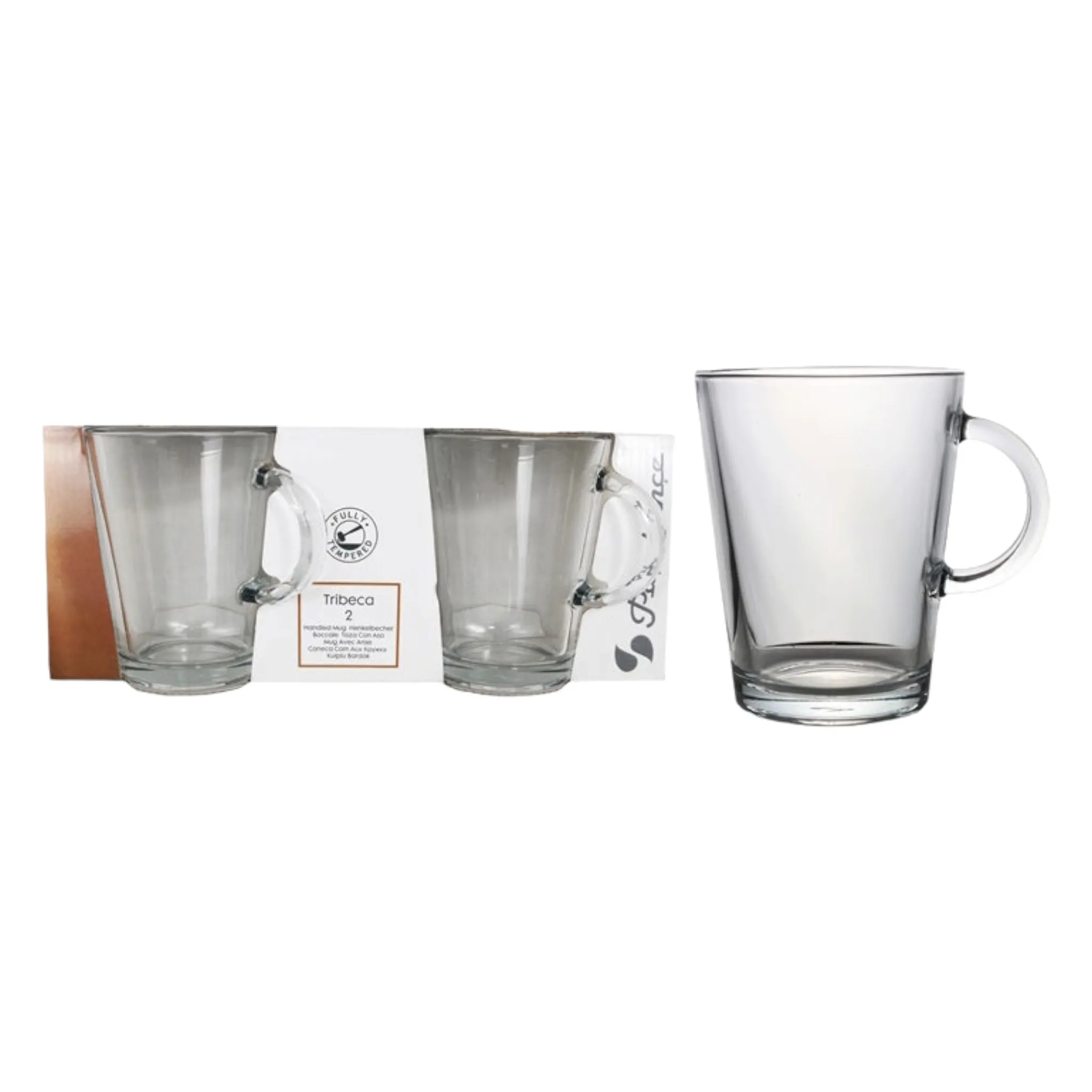 Pasabahce Tribeca Café Latte Mug 400ml 2pc 23228