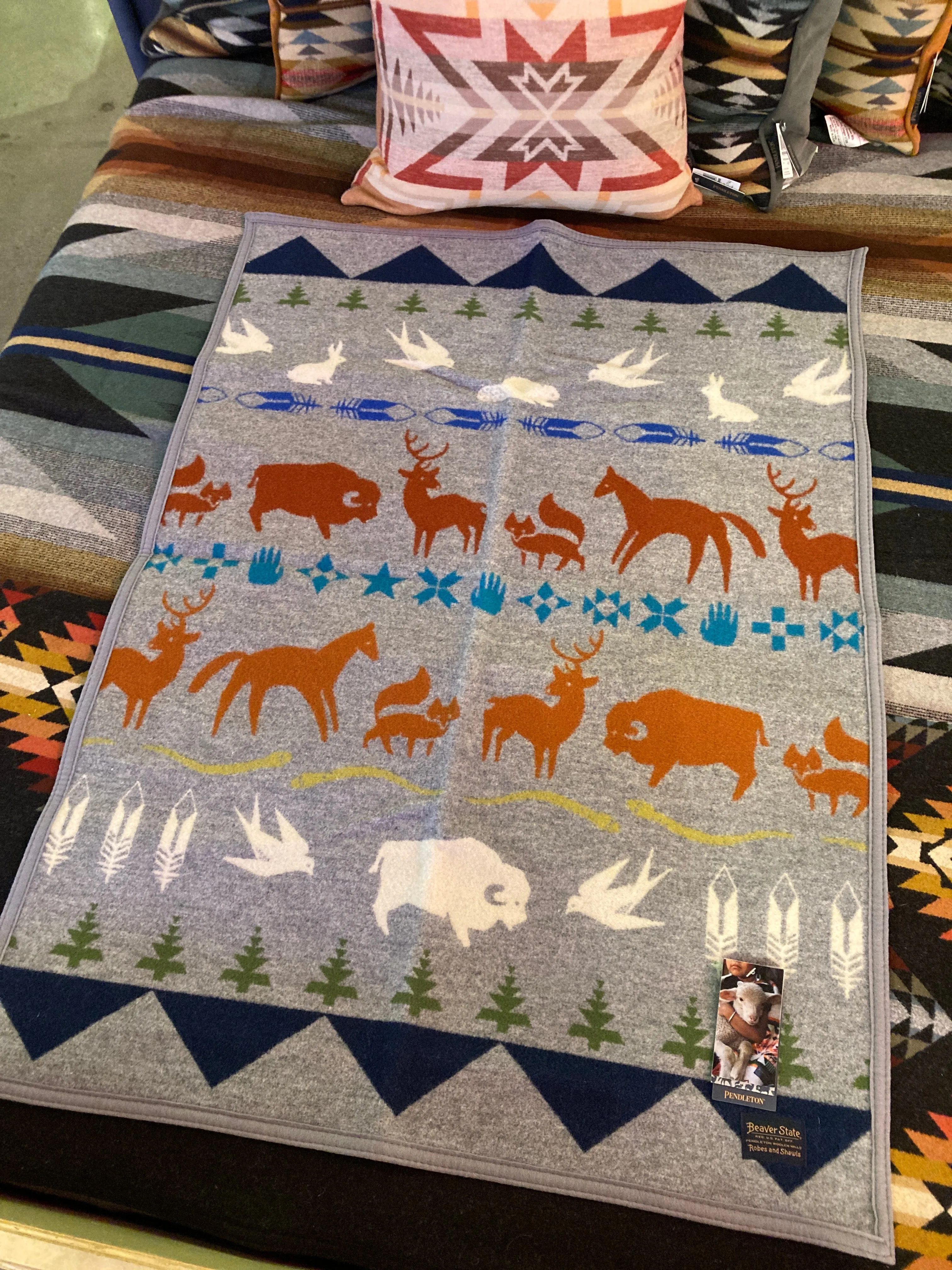 Pendleton SHARED PATHS CRIB BLANKET