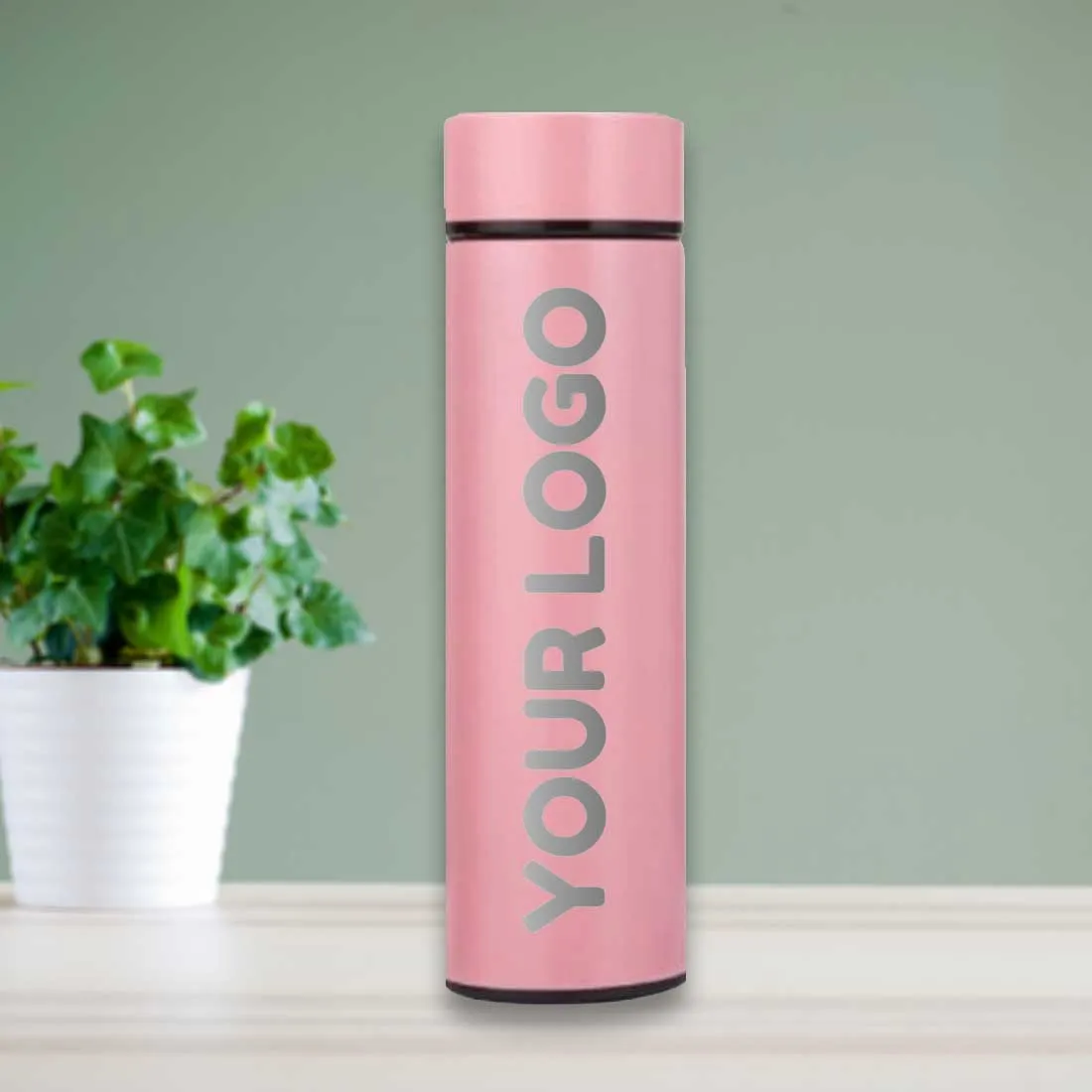 Personalised Thermal Flask for Tea with Temperature Display - ADD LOGO