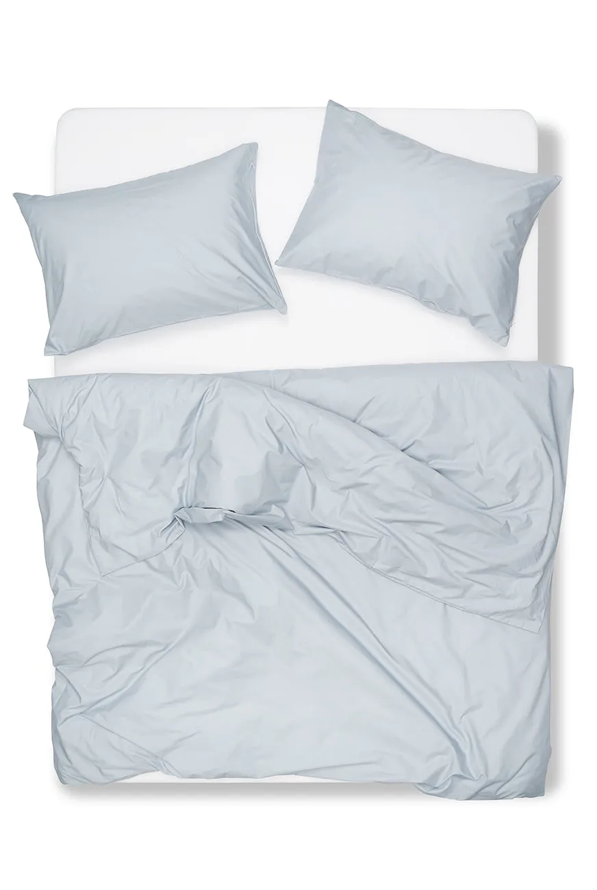 Pima Cotton Percale Bedding in Powder Blue Color