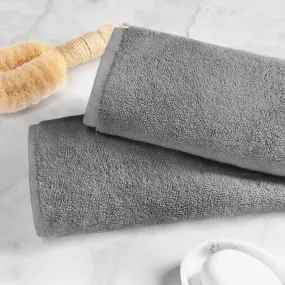 Plush Shadow Grey Hand Towel