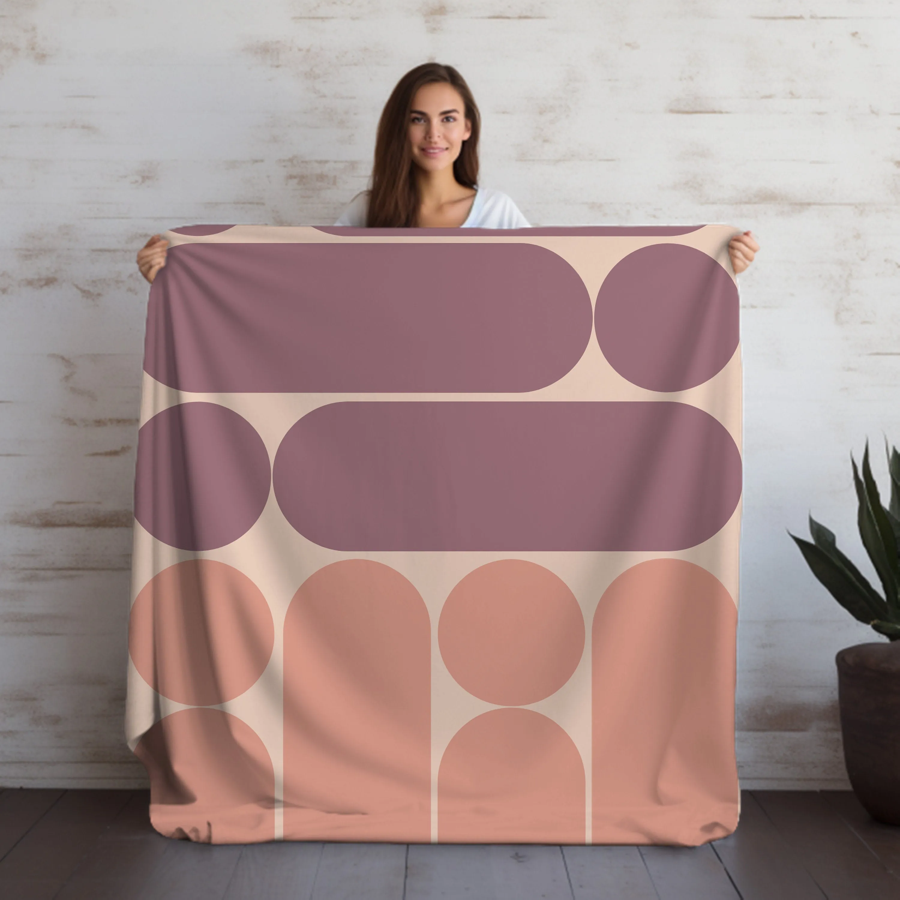 Plush Velveteen Throw Blanket