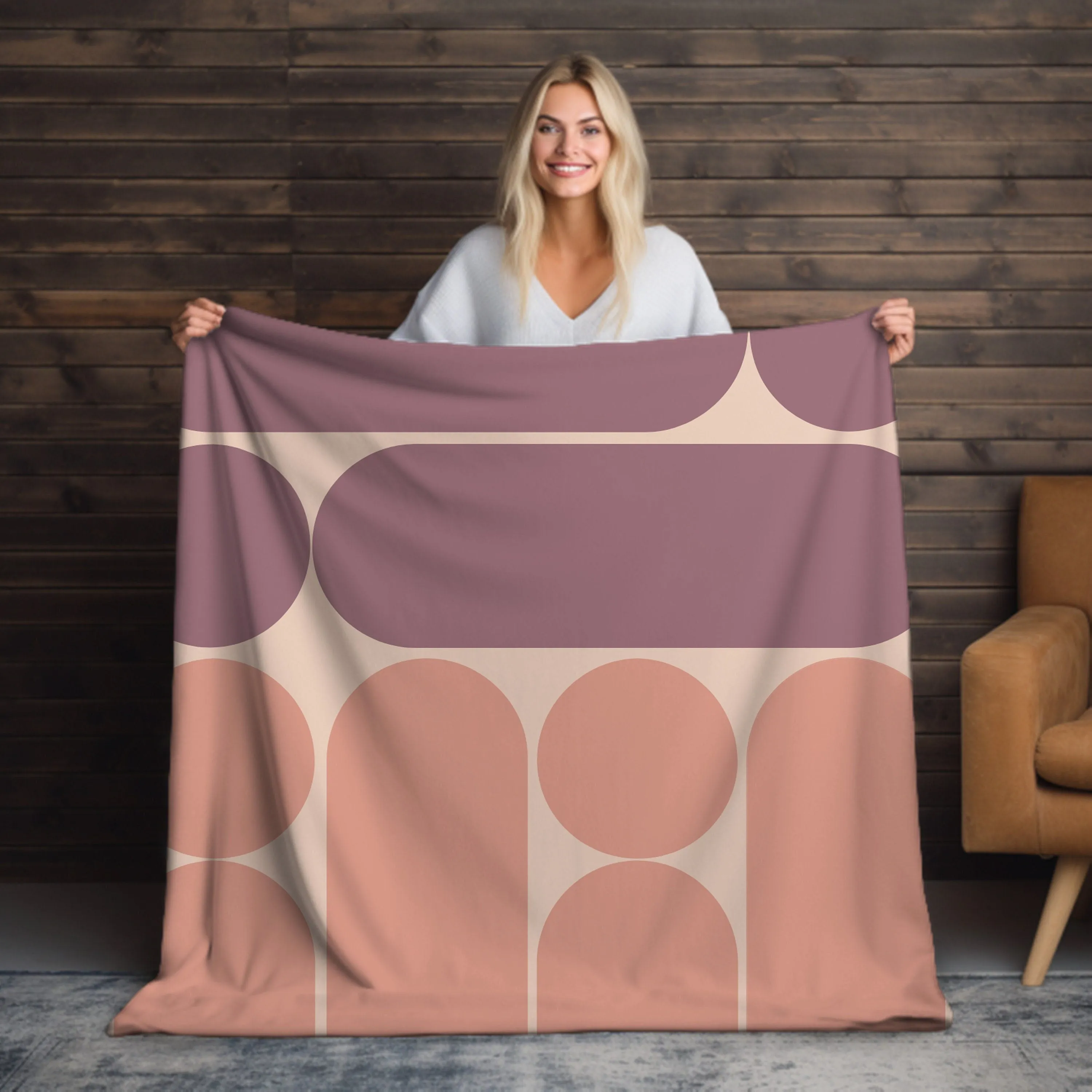 Plush Velveteen Throw Blanket