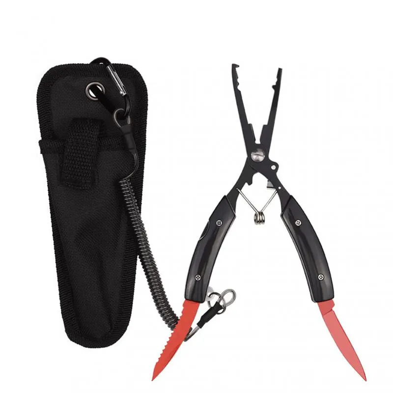 Portable Folding Multifunctional Fishing Pliers Stainless Steel Scissors Line Cutter Remove Hook Fishing Tools Pliers Pasca