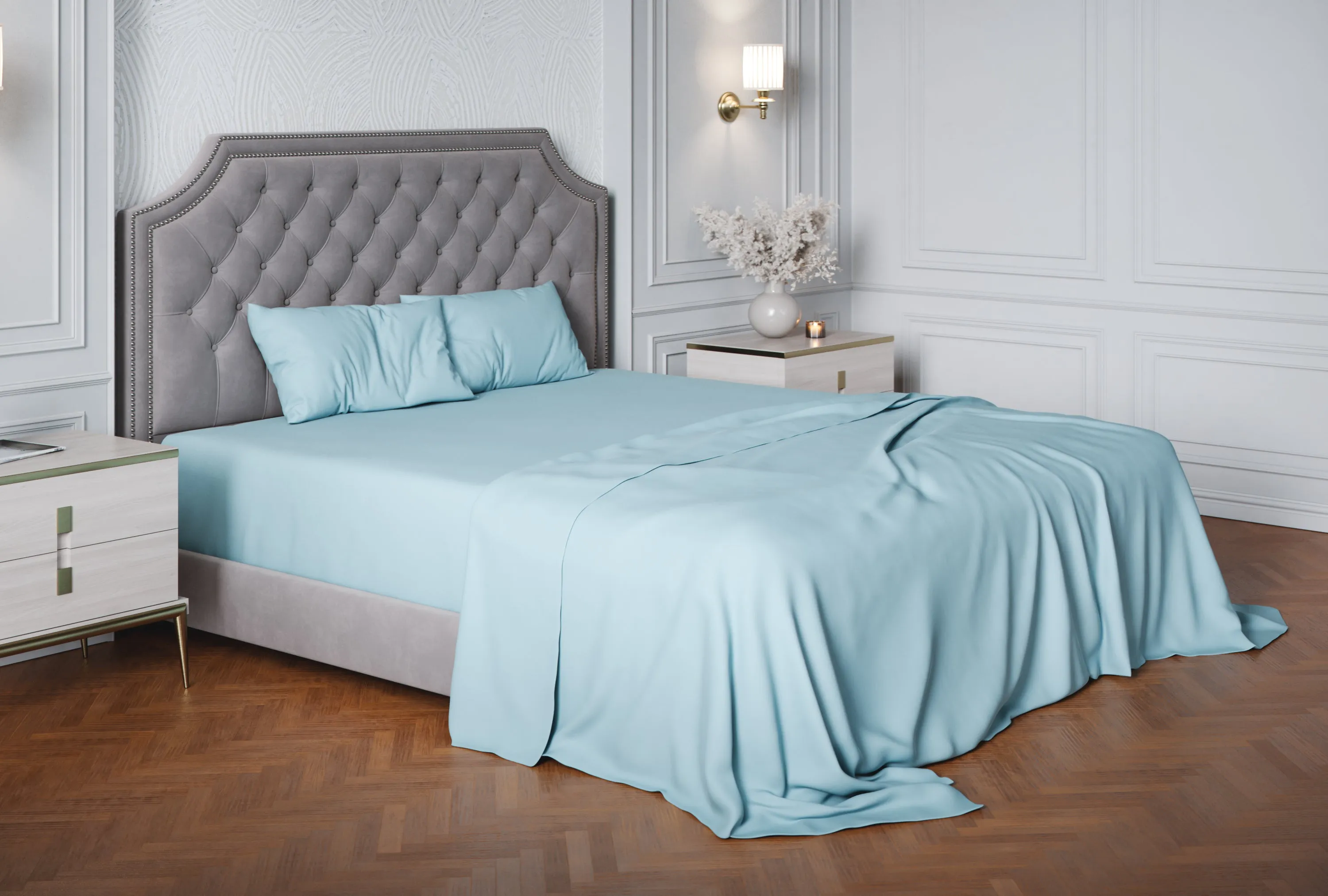 Premium Italian Crafted Sateen Sheet Set, 600-Thread-Count