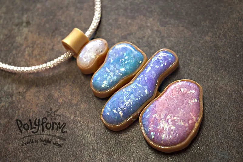 premo! Accents Watercolor Faux Opal Pendant