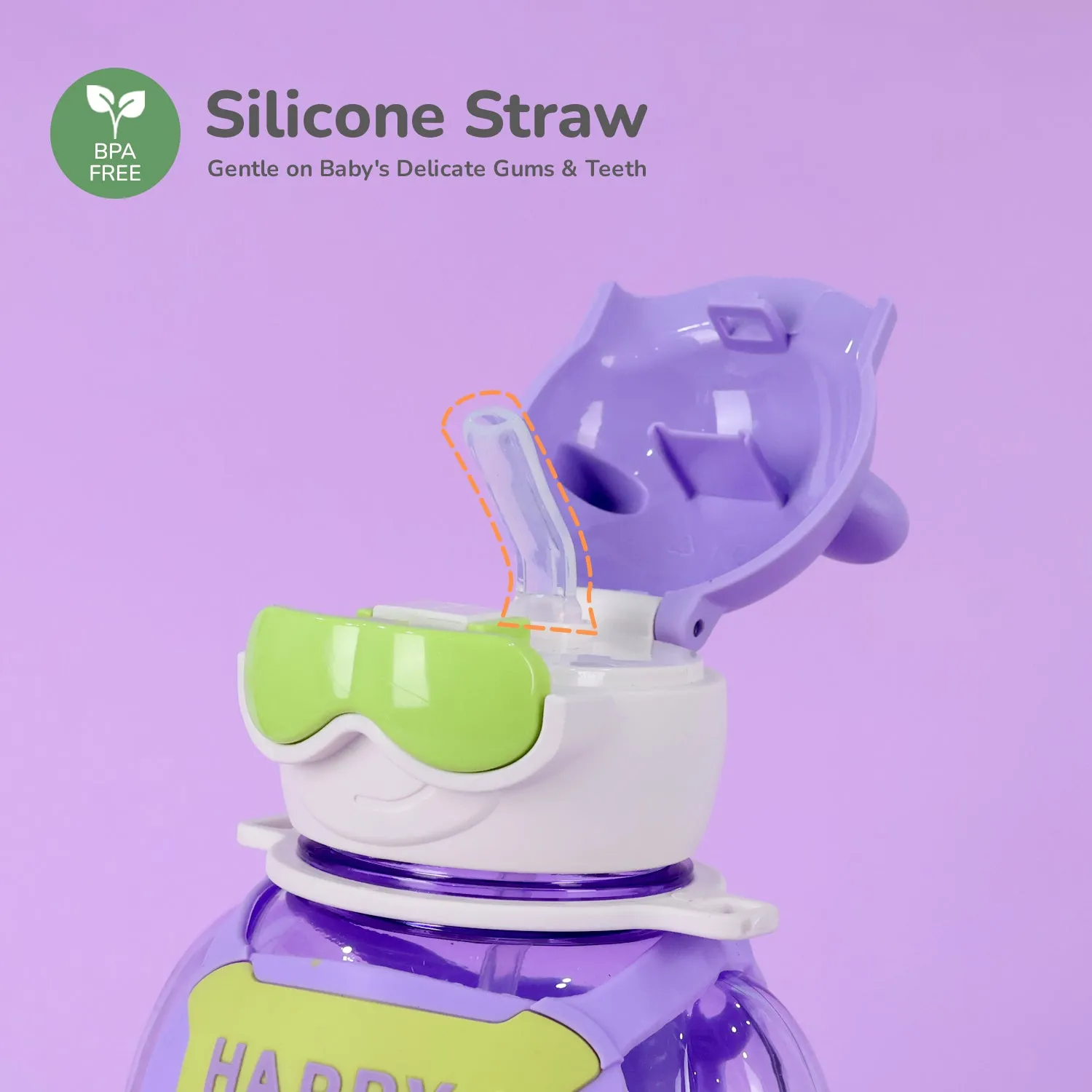 R for Rabbit Tritan Astro Baby Straw Sipper Bottle