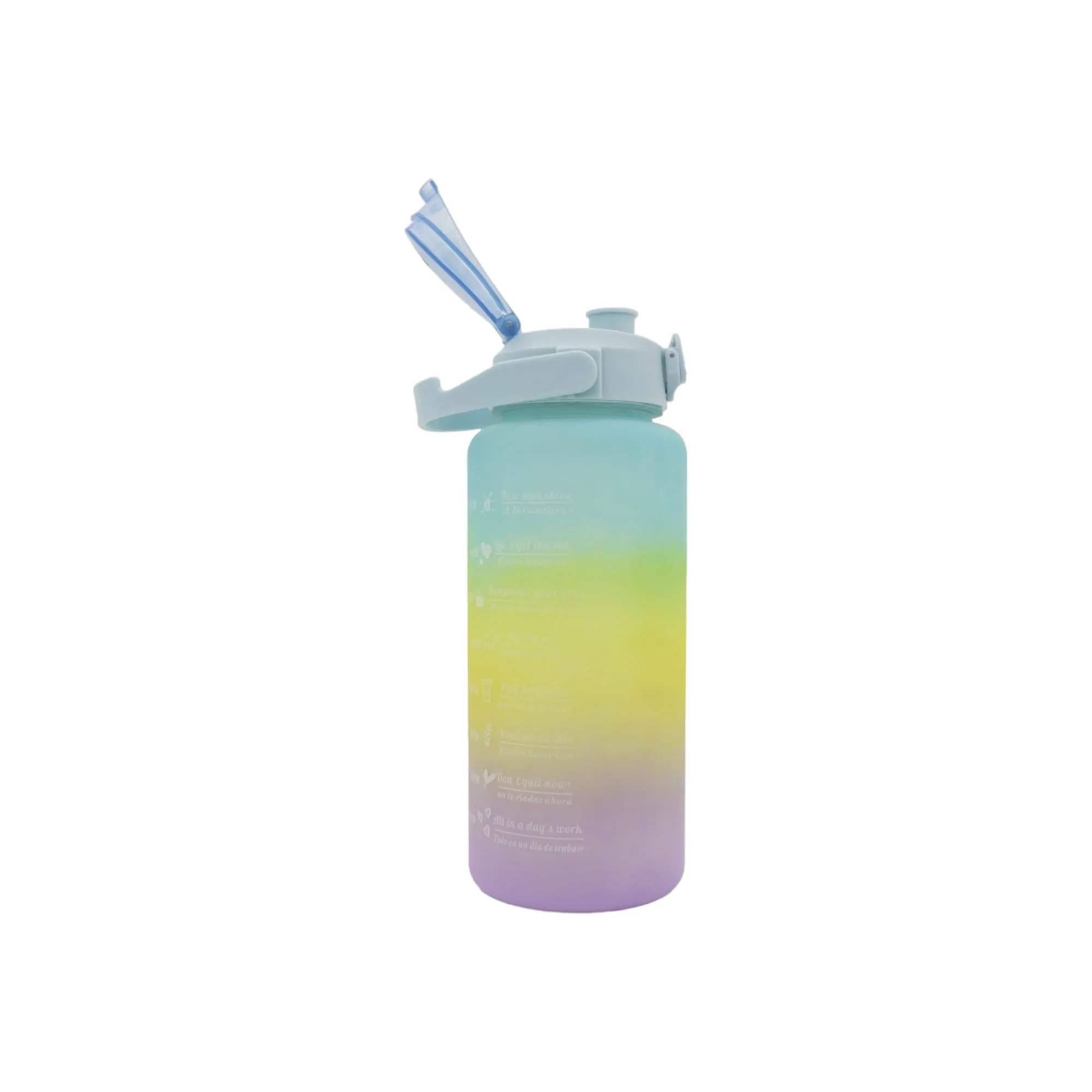 Rainbow Motivational Sports Water Bottle 3-Piece Set