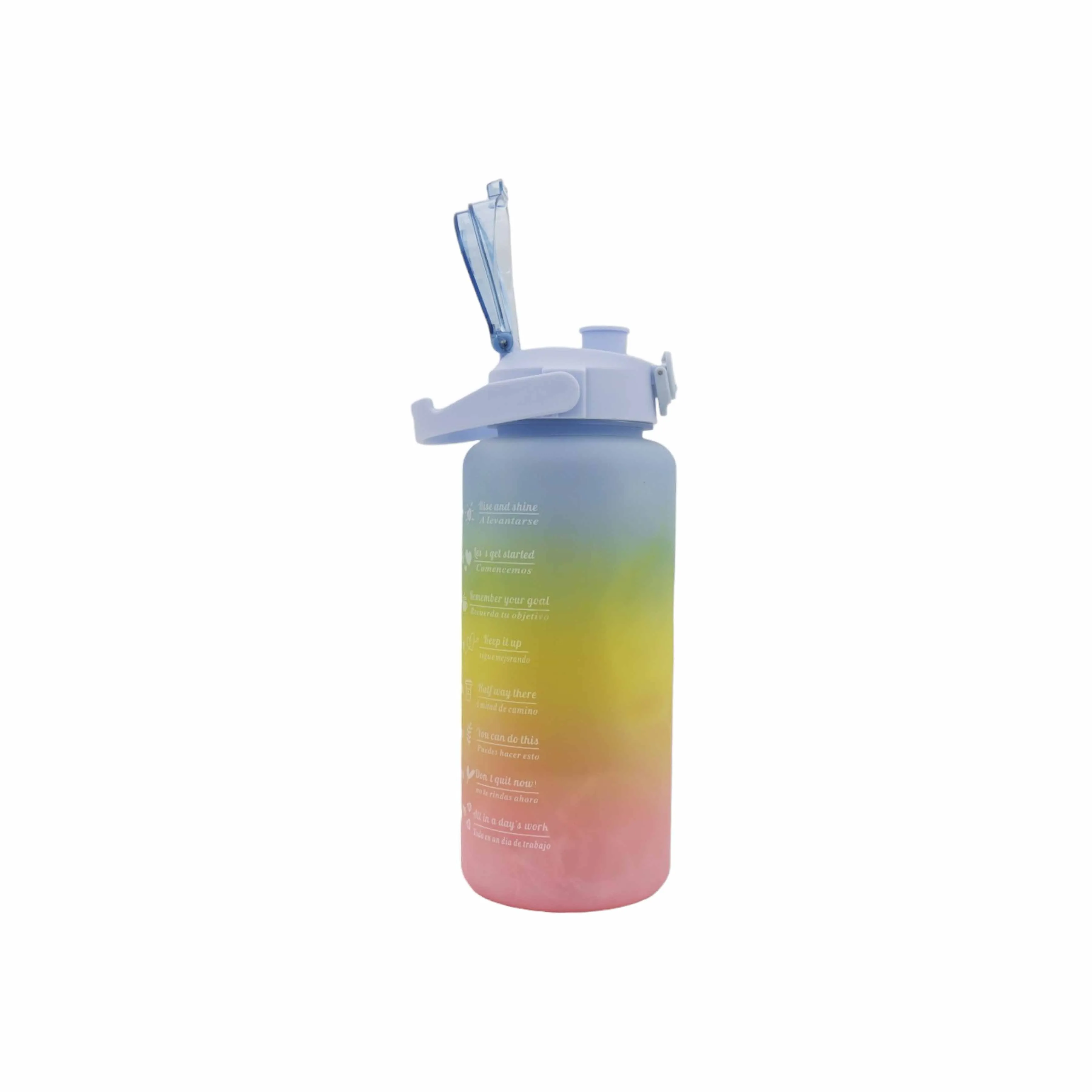 Rainbow Motivational Sports Water Bottle 3-Piece Set