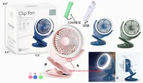 Rechargeable Light Up Clip Fans Wholesale