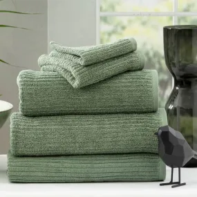 Renee Taylor Cobblestone 5 Piece Sage Towel Pack