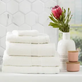 Renee Taylor Stella 5 Piece White Towel Pack