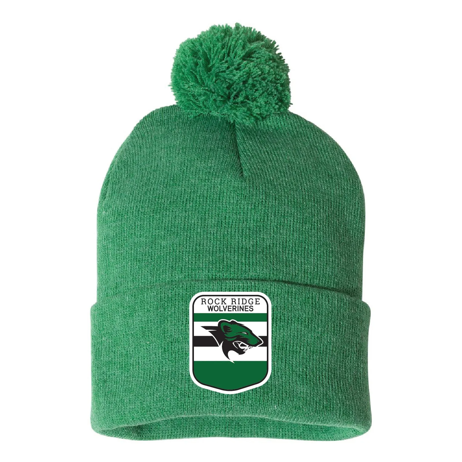 Ridge Fan Gear 2" Pom-Pom Cuffed Beanie