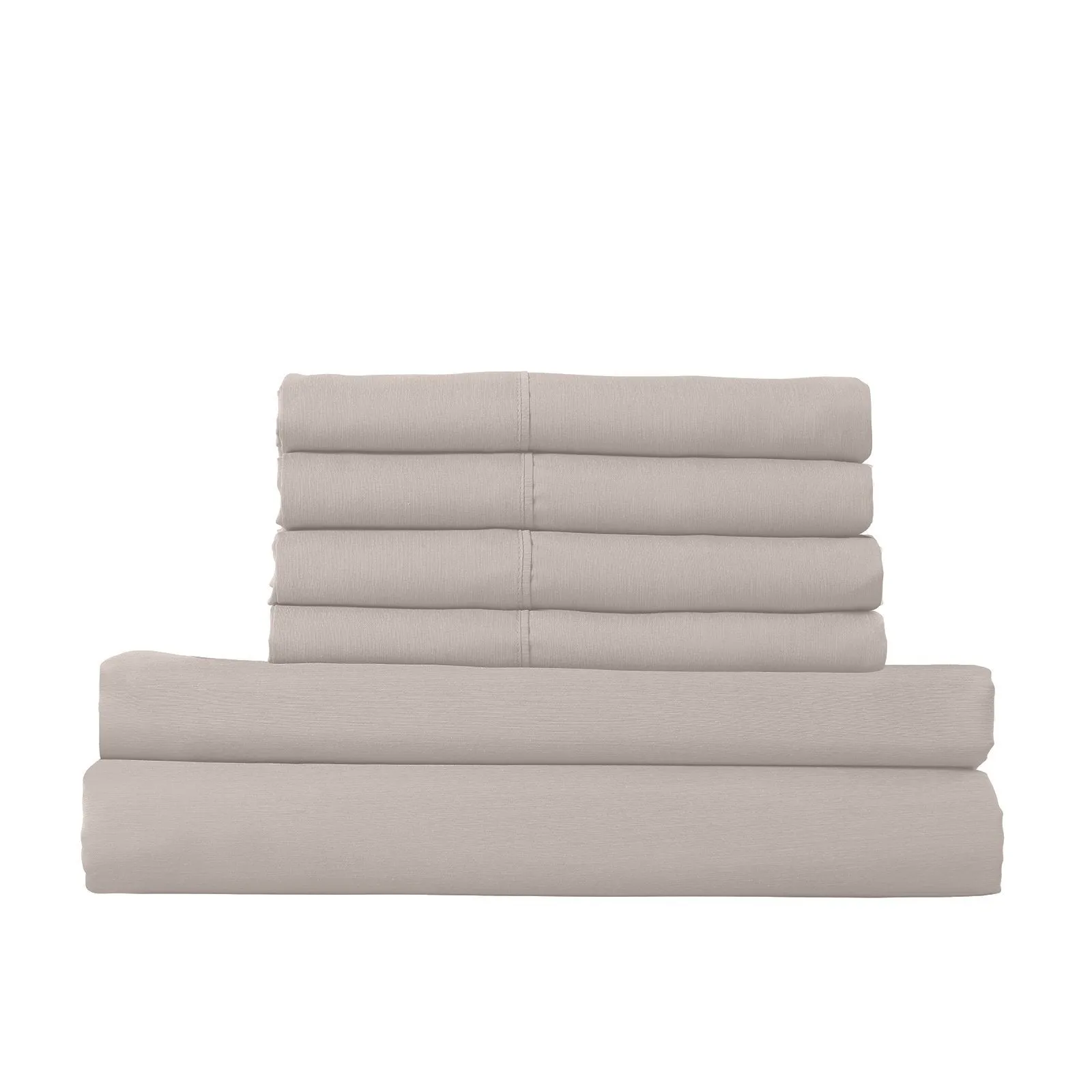 Royal Comfort 1500 Thread Count 6 Piece Cotton Rich Bedroom Collection Set King Stone