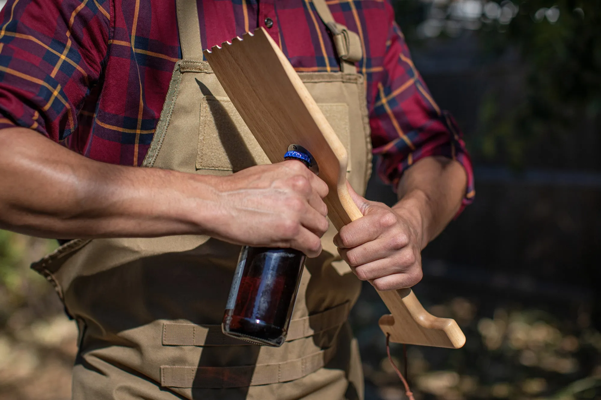 San Francisco 49ers - Hardwood BBQ Grill Scraper with Bottle Opener