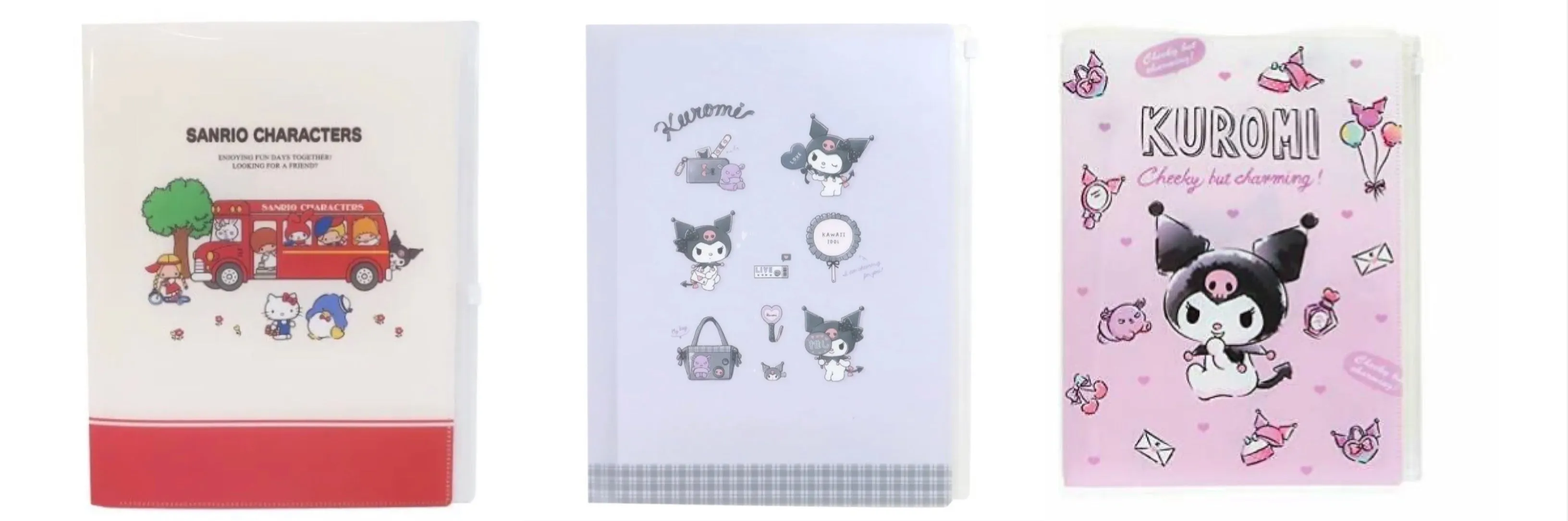 Sanrio File Folder w/ Zipper (6-Pocket)