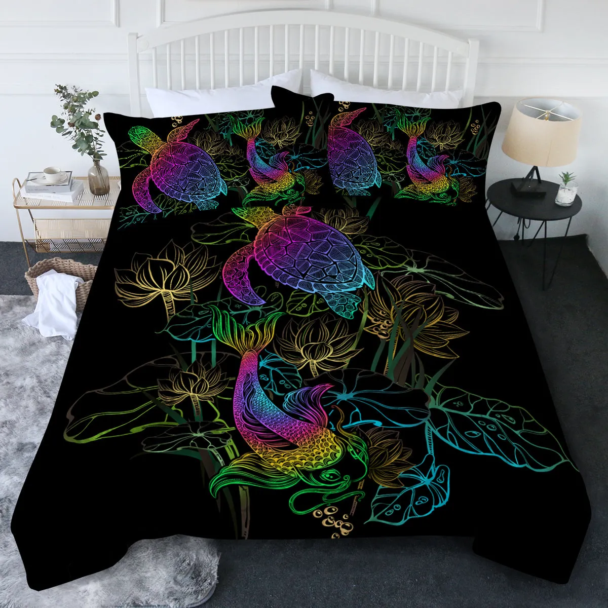 Sea Turtle & Koi Comforter Set