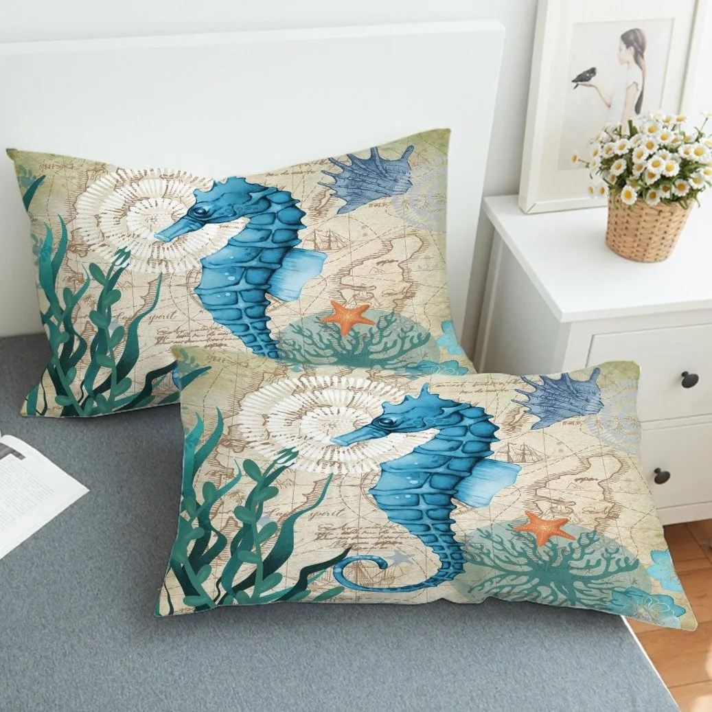 Seahorse Love Duvet Cover Set