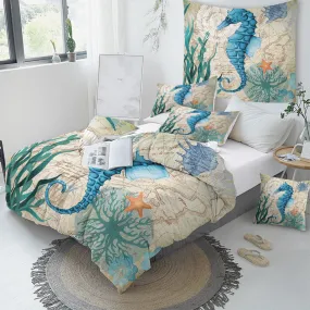 Seahorse Love Duvet Cover Set