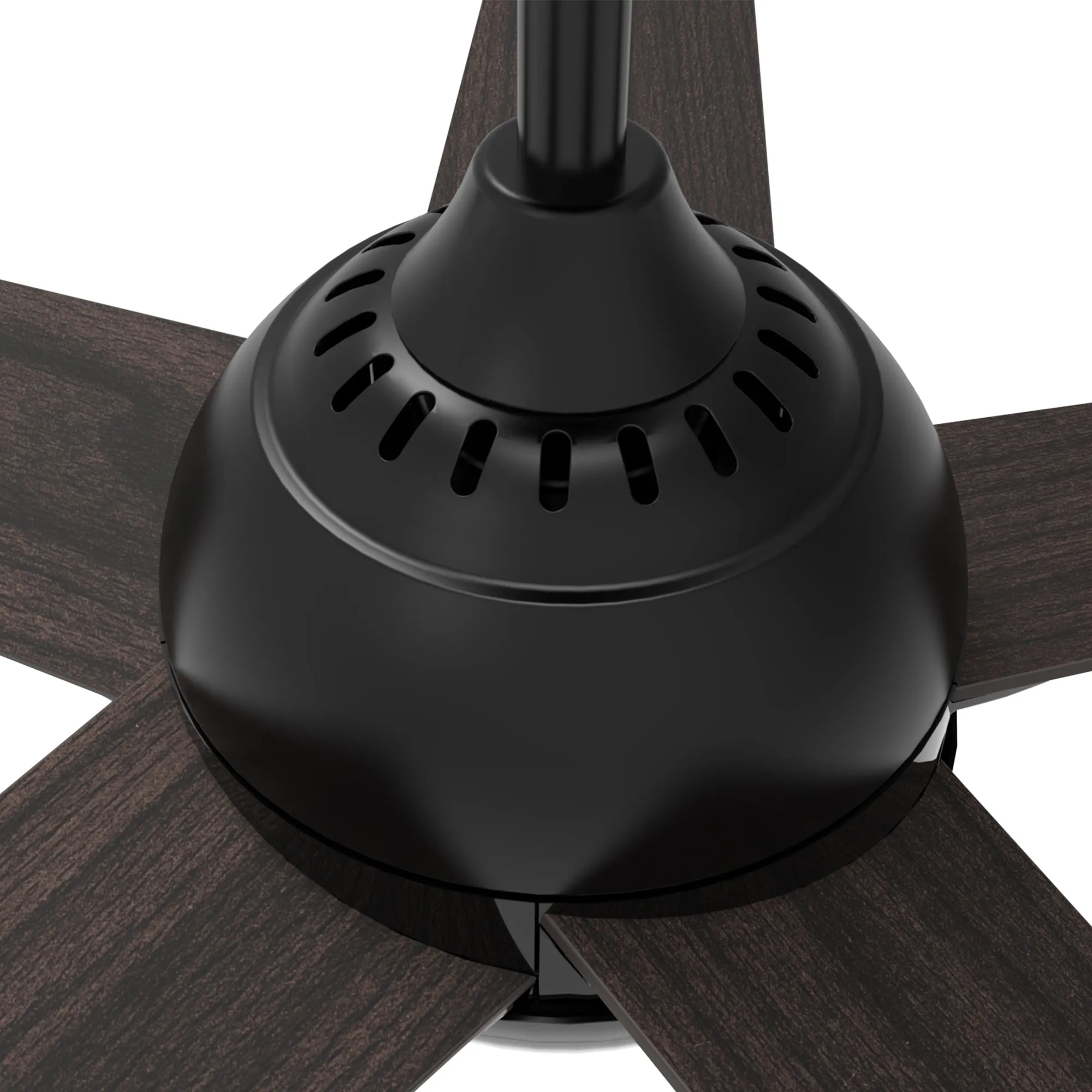 SOLASTA 52 inch 5-Blade Smart Ceiling Fan with LED Light Kit & Remote - Black/Dark Wood