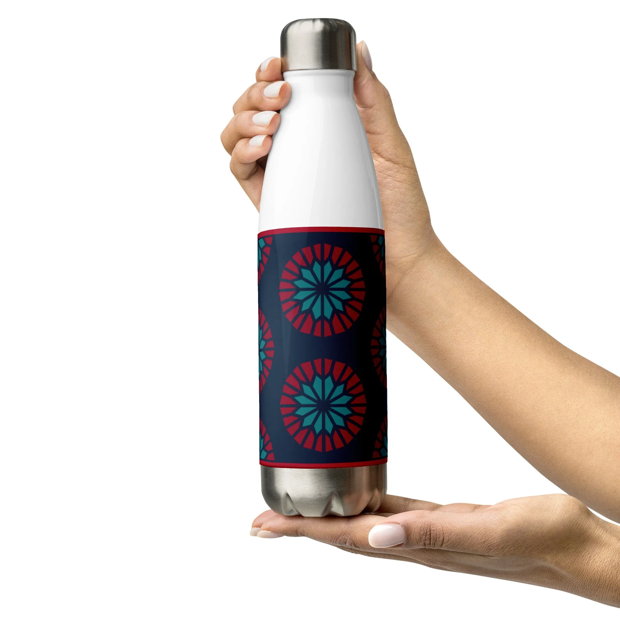 Stainless Steel Water Bottle - Geometric Sea Star