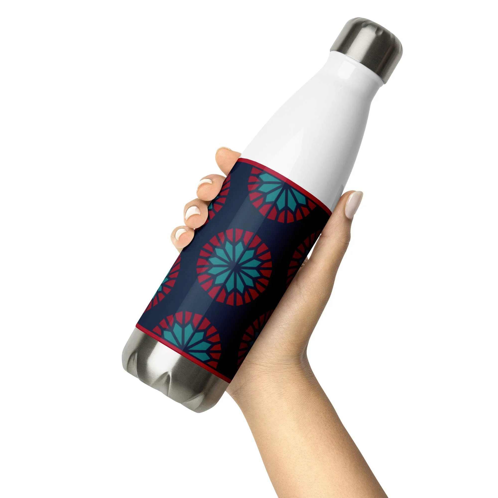 Stainless Steel Water Bottle - Geometric Sea Star