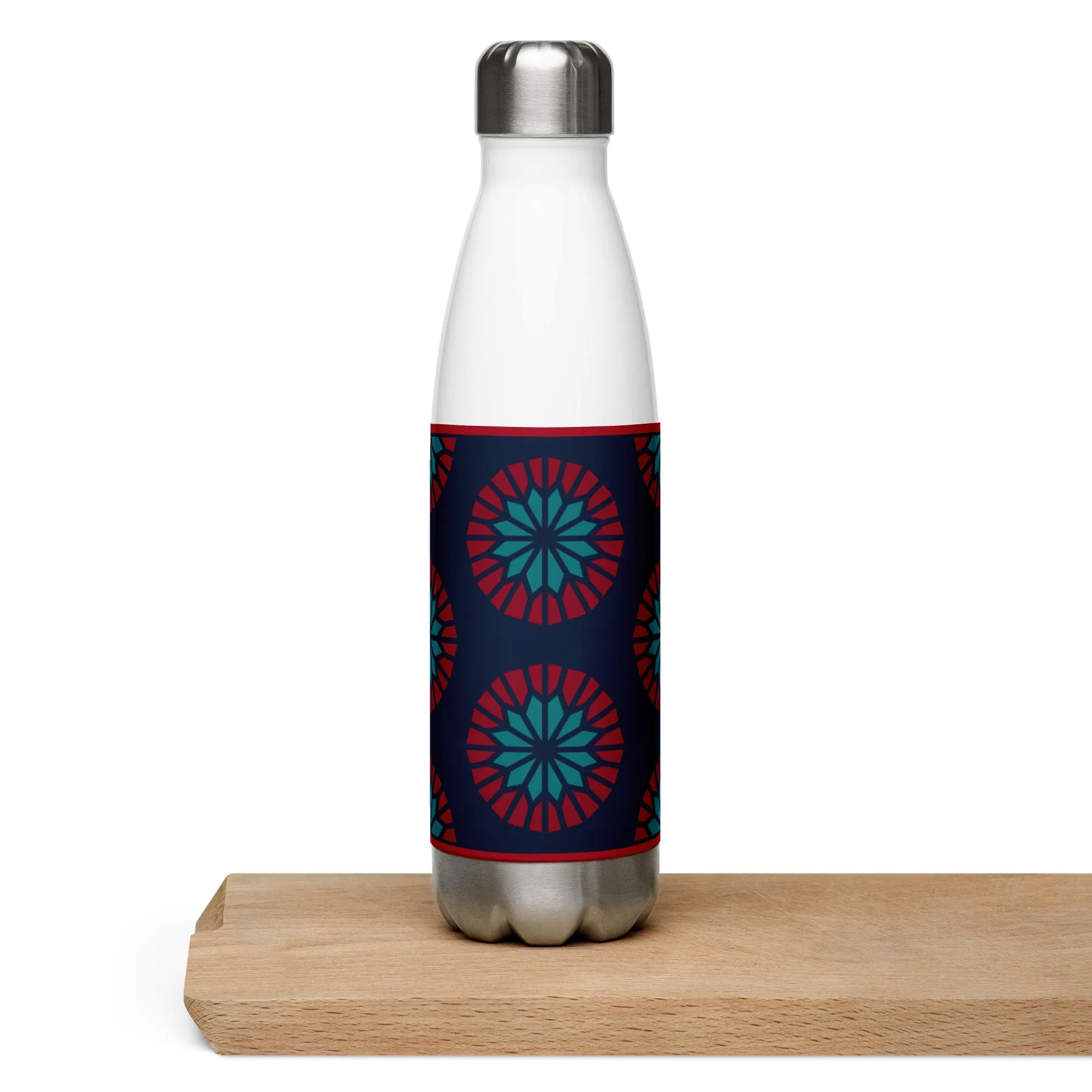 Stainless Steel Water Bottle - Geometric Sea Star