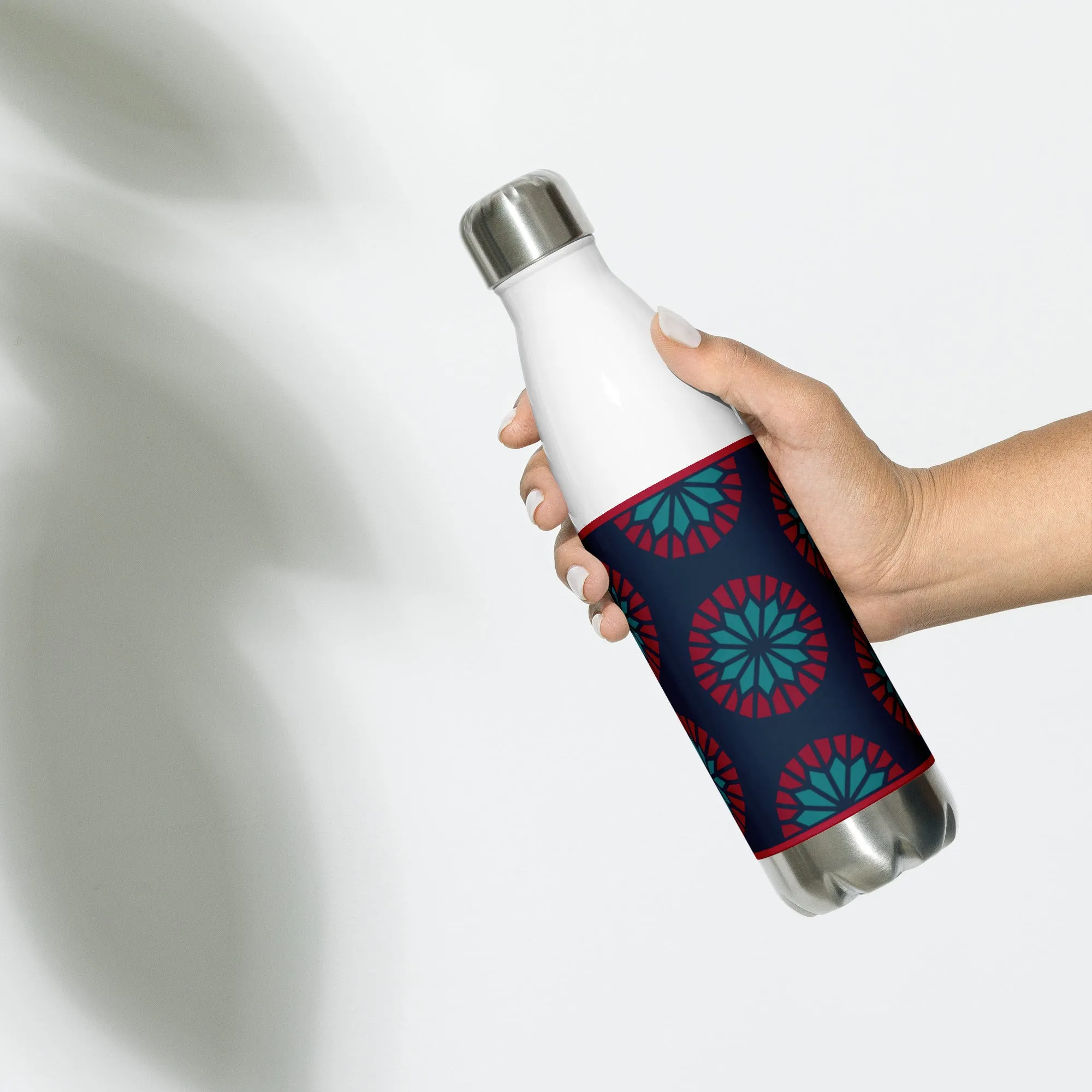 Stainless Steel Water Bottle - Geometric Sea Star