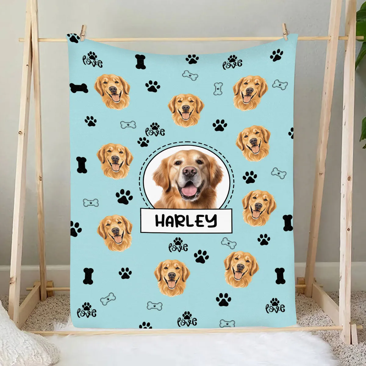 Teesdily | Custom Pet's Photo Fleece Blanket, Dog Cat Personalized Throw Fleece, Gift For Pet Lovers, Customized Gifts For Dog Mom, Dog Owner Gifts