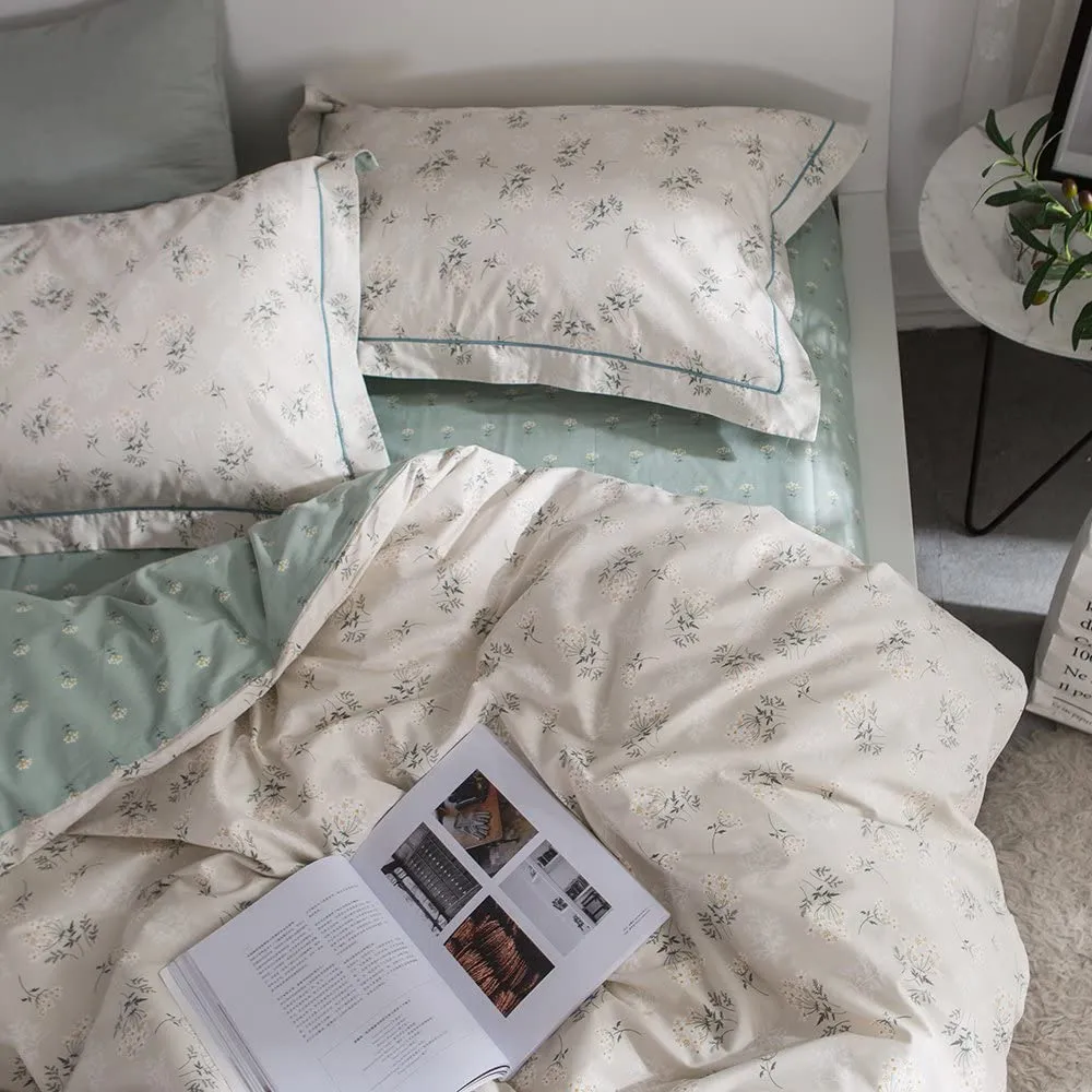 The Floral Green Bed Set