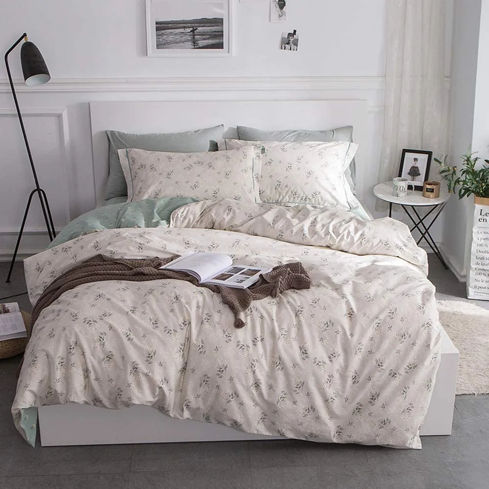 The Floral Green Bed Set