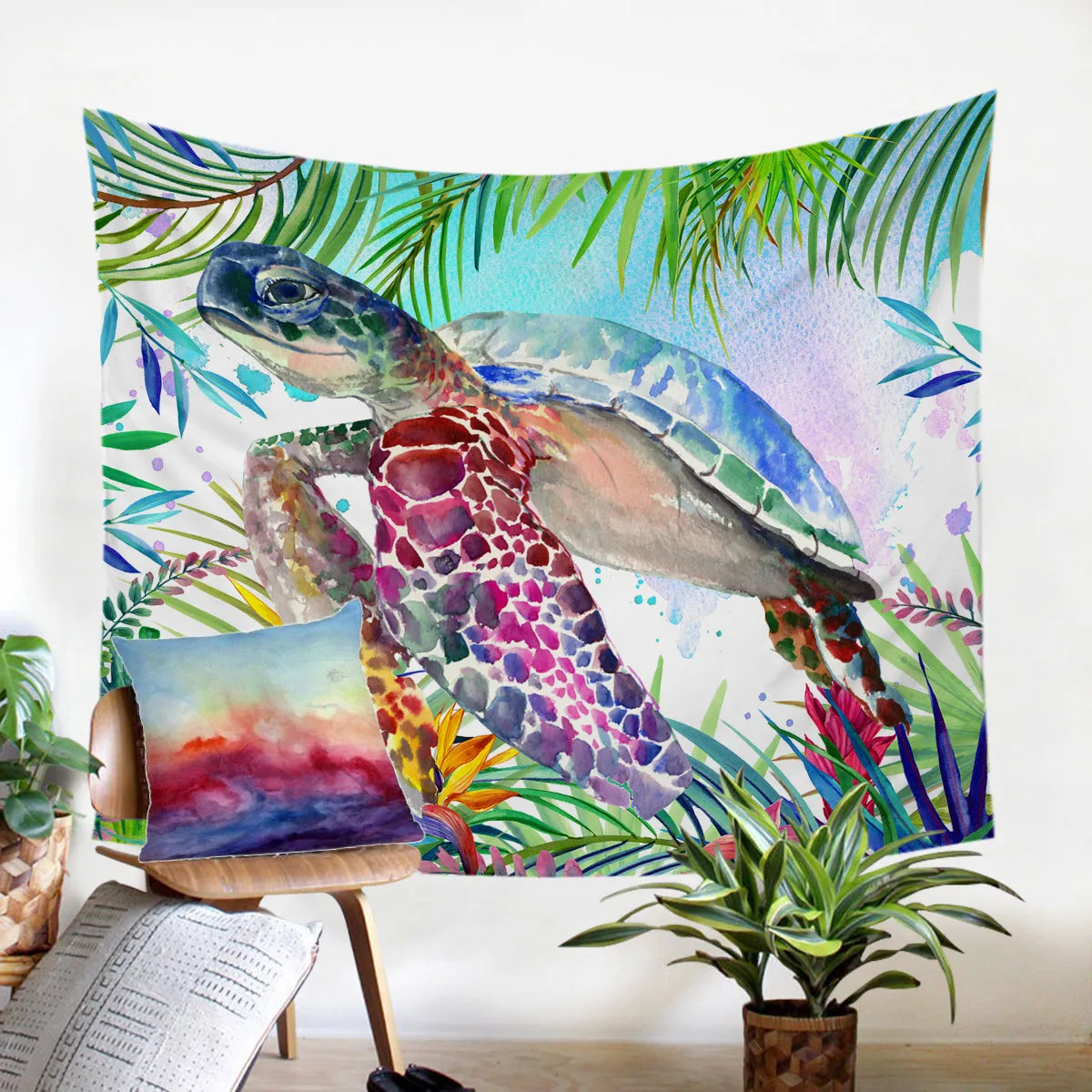 The Tropical Sea Turtle Duvet Cover Set